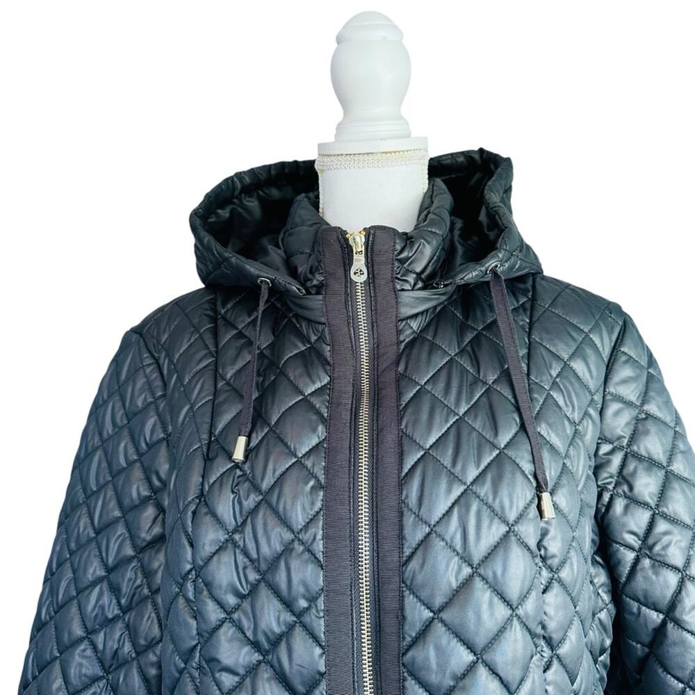 Kate Spade - Hooded Quilted Jacket, size XL, Black - Picture 7 of 12
